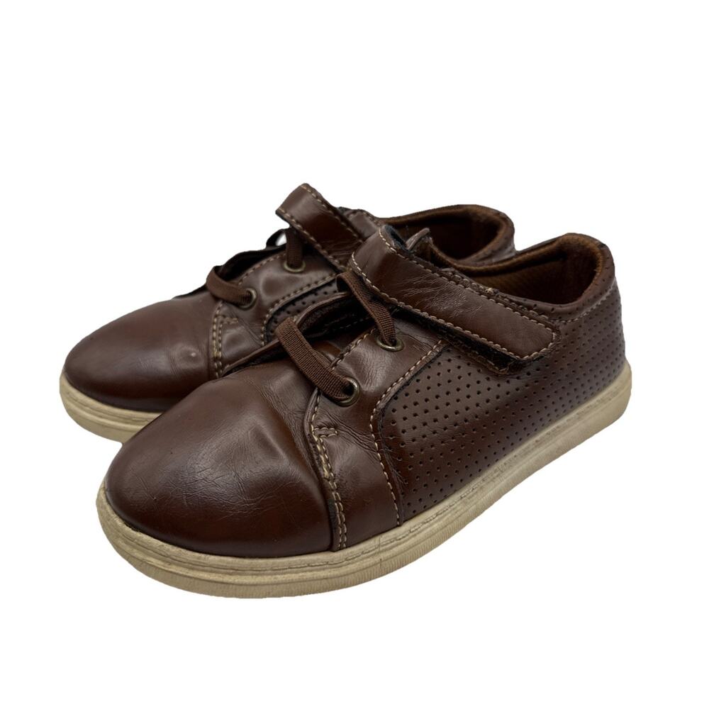 Size 10 - Boy’s American Eagle Dress Shoes Brown Leather